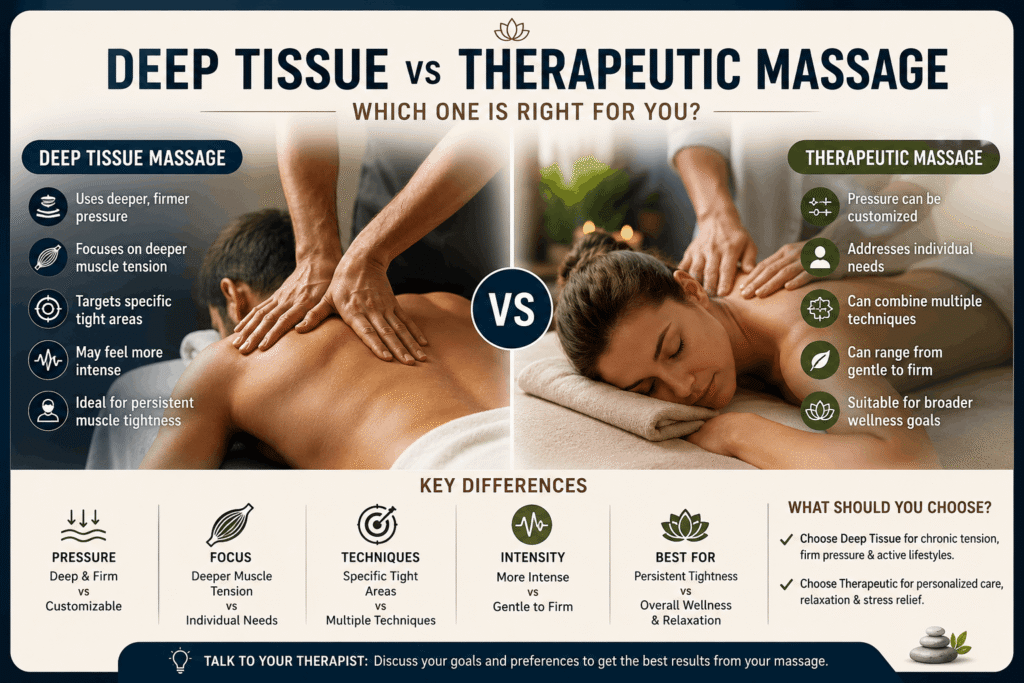 Deep Tissue vs Therapeutic Massage